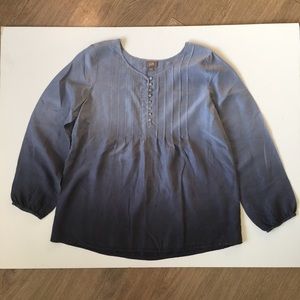 J. Jill Silk Blue Ombré Tunic Size M